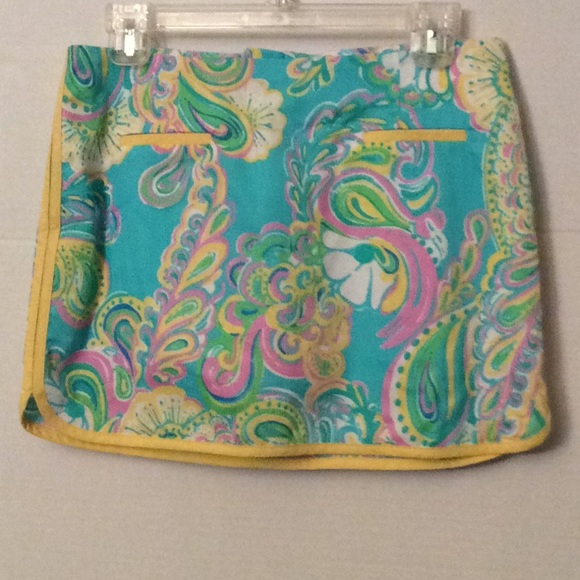 Skort multicolore Lilly Pulitzer Taille 6 Rose Jaune Orange Anananas